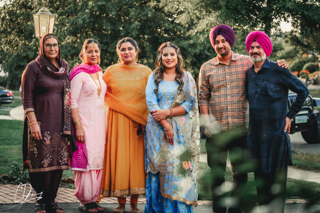 Indian Wedding Bride Family